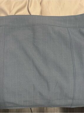 Princess Polly Steel Blue Pinstripe Mini Skirt